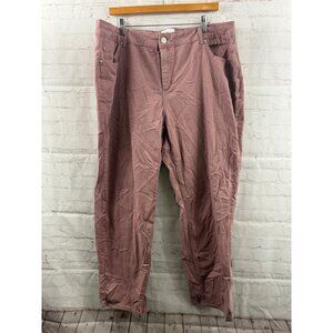 Just My Size Jeans Womens Size 22W Average Mauve High Rise Classic Fit Twill